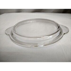 Vintage Pyrex Replacement Lid P-270-C Tab Handles 8 3/8" Made in the USA